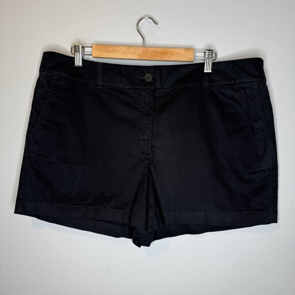 Loft 4” Black Shorts Size 16 New Ann Taylor